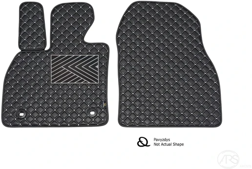 Kilimėliai QuiltyMats OPEL COMBO 2001-2011 (2 vnt.), Juodas-Gray /13-12