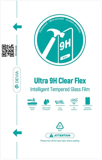 Devia foil set Intelligent Ultra 9H Flex Tempered Glass for cutting machine (0.4mm) 20pcs