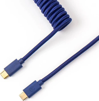 Keychron Coiled Type-C Cable, Blue