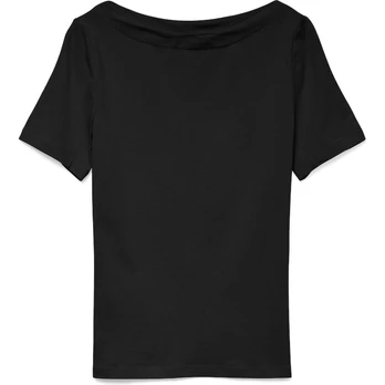 Palaidinės moterims, Juoda, VMPANDA MODAL S/S TO