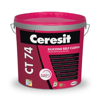 Silikoninis tinkas Ceresit CT 74, 1.5 mm, 25 kg