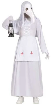 Fiesta Hvid pestdoktor kostume