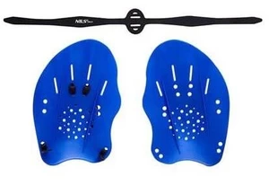 Rinkinys Nils Aqua Swimming hand paddles, mėlyna
