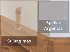 Grindjuostė termoplasto Vox, (63) argentas | Sujungimas SMART FLEX / IZZI