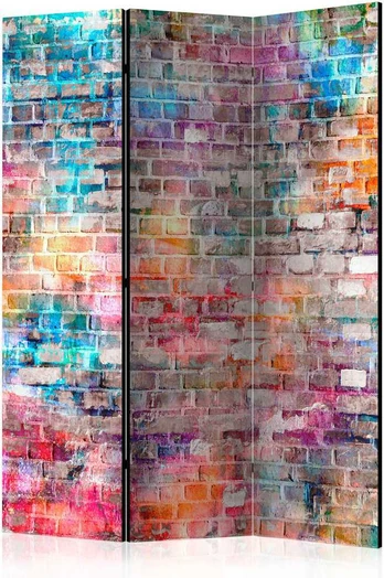 Artgeist Pertvara - Colourful Brick [Room Dividers]