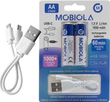 VEGA Baterija / akumuliatorius MOBIOLA MBAA1650 USB-C>