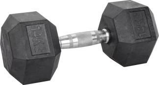 Šešiakampis hantelis inSPORTline HEX 14kg kaina