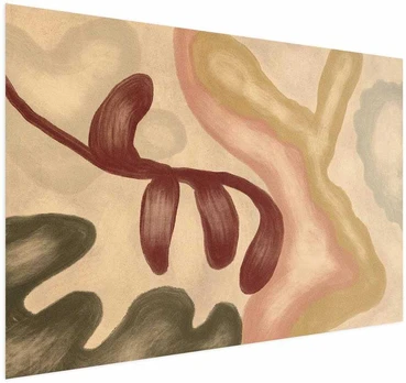 Artgeist Plakatas - Colorful Shapes - worn figures in lime wash technique