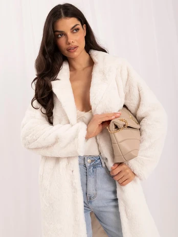 Italy Moda Płaszcz-IT-PL-2211.58-ecru