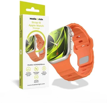 Mobile Origin Strap III, oranžinis – Apple Watch 44/45/46/49 mm