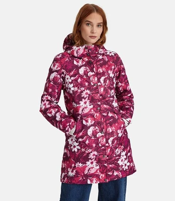 Huppa Moteriška prailginta striukė JANELLE 1, burgundy pattern
