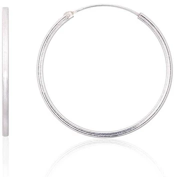 Sidabriniai auskarai –žiedai - 2.2 g. - 30 mm.