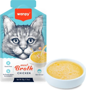 Wanpy - Wanpy Cat Meat Broth Chicken 50g - 50g