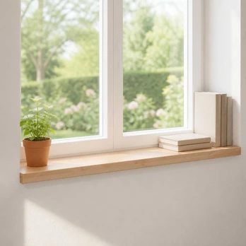 Langų palangės 2 vnt. Natūrali 100 x 25 x 2 cm