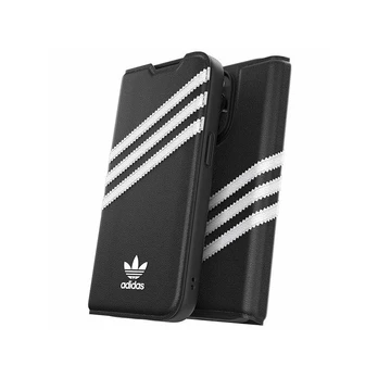 Dėklas Adidas OR Booklet PU iPhone 14 Pro Juodas/baltas 50196