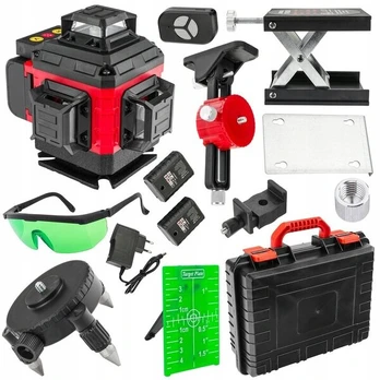 Linijinis lazerinis nivelyras Red Technic RTPLK0036, 40 m, žalias