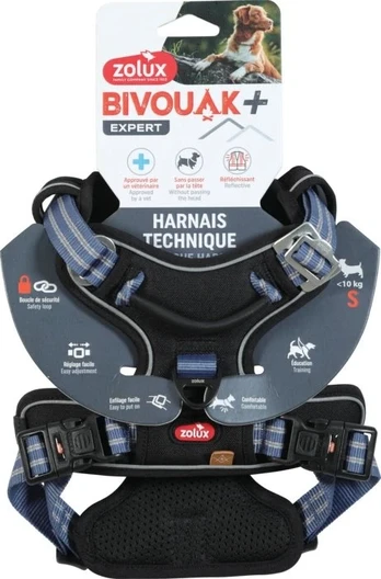 Zolux Szelki šuniui BIVOUAK S mėlyna