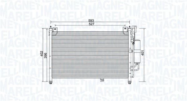 Kondensatorius, oro kondicionierius MAGNETI MARELLI 350203989000