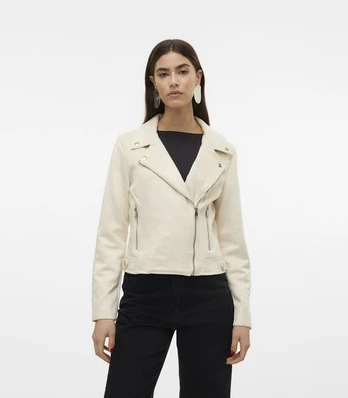 Vero Moda moteriška striukė 10300938*01, natūrali balta/birch