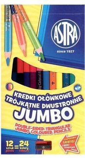 Astra Jumbo pieštukai, 12 vnt.