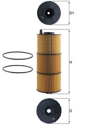 Alyvos filtras MAHLE OX1412D