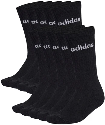 Kojinės adidas Cushioned Linear Crew 10 par juoda KF9092 (40-42)