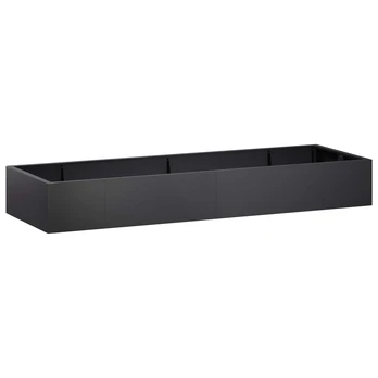 Sienelė 8 vnt. 300 x 100 x 40 cm Plienas Juoda