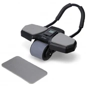 KA10 BLACK ABS WHEEL AUTOMATIC ABDOMINAL MUSCLE EXERCISE WHEEL WITH SUPPORT kaina