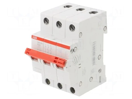 Switch-disconnector | Poles: 3 | for DIN rail mounting | 63A | 415VAC