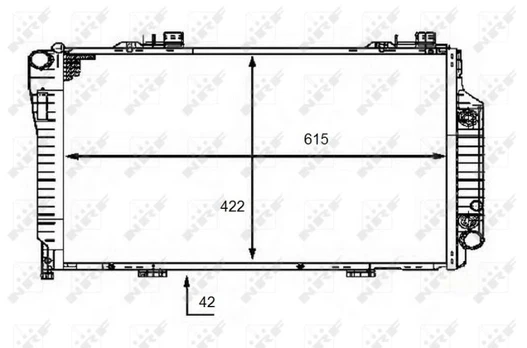 Radiatorius, variklio aušinimas NRF 58483