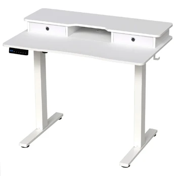 Bonideco Select Elektrinis rašomasis stalas 100x60x132cm., baltos spalvos