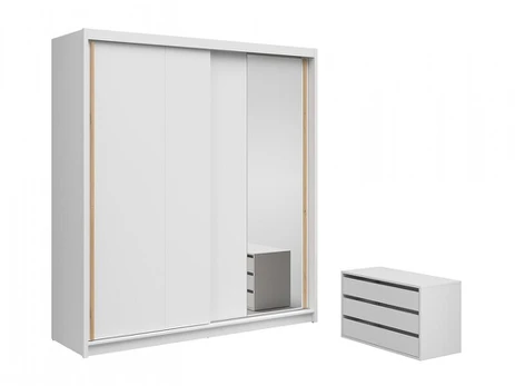 Spinta Aura, 203x60x218 cm, balta