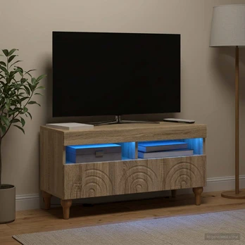 TV staliukas LED televizoriaus spintelė Sonoma ąžuolas Apdirbta mediena