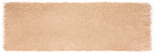 Dirbtinis avikailio kilimas Smėlio 80 x 250 cm Poliesteris