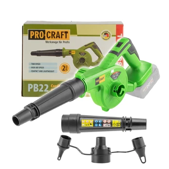 Akumuliatorinis lapų pūstuvas ProCraft PB22bb, 20 V, (be akum. ir krov.)