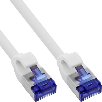 InLine 90er B-Pack Slim Patchkabel Cat.6A S/FTP LSZH 2 m Baltas (B-74902W)