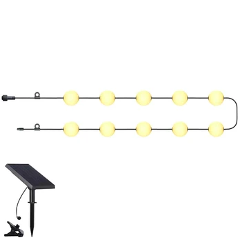 Artflow Dekor. lampu virtene solārā, 1Wx10, ar taimeri, 7.74m gara