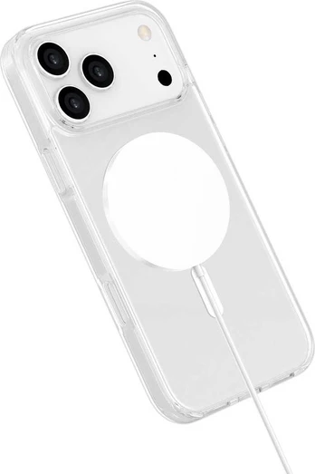 Dėklas eSTUFF INFINITE (GRS) OSLO iPhone 17 Pro Max Clear Magnetic Cover.