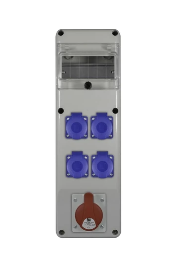 R-BOX SLIM 6S 1x16A/5p, 4x230V