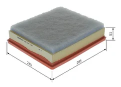 Oro filtras BOSCH F026400166 kaina