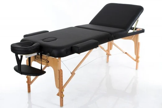RESTPRO® VIP 3 Black sulankstomas masažo stalas (kušetė)