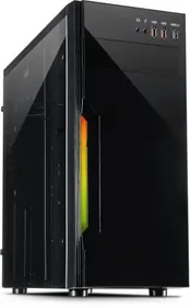 Chassis INTER-TECH B-42 Black Midi Tower, ATX, 2xUSB2.0, Blue LED strip, PSU optional | IT-B-42_RGB
