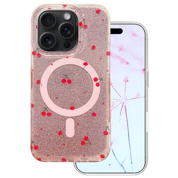 Dėklas Mocco Cherry Mag Back Case for Apple iPhone 14 Pro