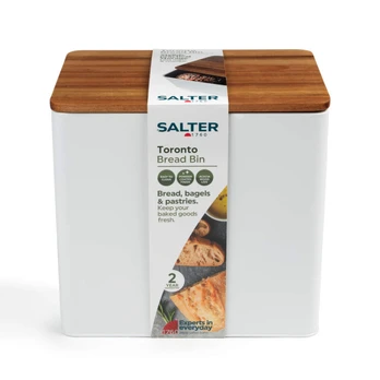 Salter BW12899WEU7 Toronto Bread Bin White/Wooden