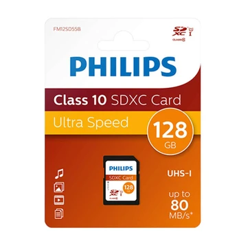Philips SDXC Card 128GB Class 10 UHS-I U1