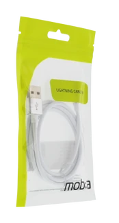Kabelis MOB:A USB-A - Lightning 2.4A, 1m, baltas / 383203