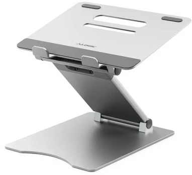 ALOGIC Elite Plus Adjustable Nešiojamas kompiuteris Riser - Sidabrinis