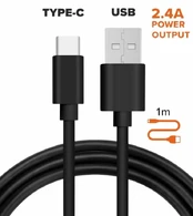 Kabelis Alburnus, USB/USB Type-C, 100 cm, juoda kaina