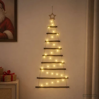 Kabantis Kalėdų medis 120 cm 50 LED Šilta balta