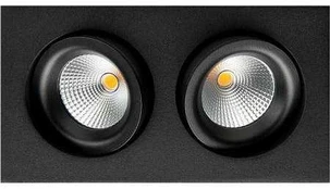 Sg Armaturen Downlight Junistar Isosafe LED 2x7W DTW sort